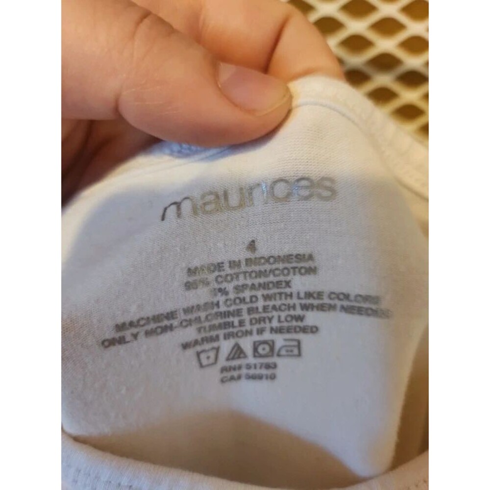 Maurice's plus size white tank top - Picture 2 of 3